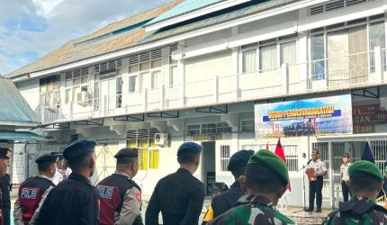 Lapas Kelas IIB Tolitoli Gelar Ikrar Pemasyarakatan Bersih dari Handphone Ilegal, Narkoba dan Penipuan Bersama jajaran TNI/POLRI serta forkopimda