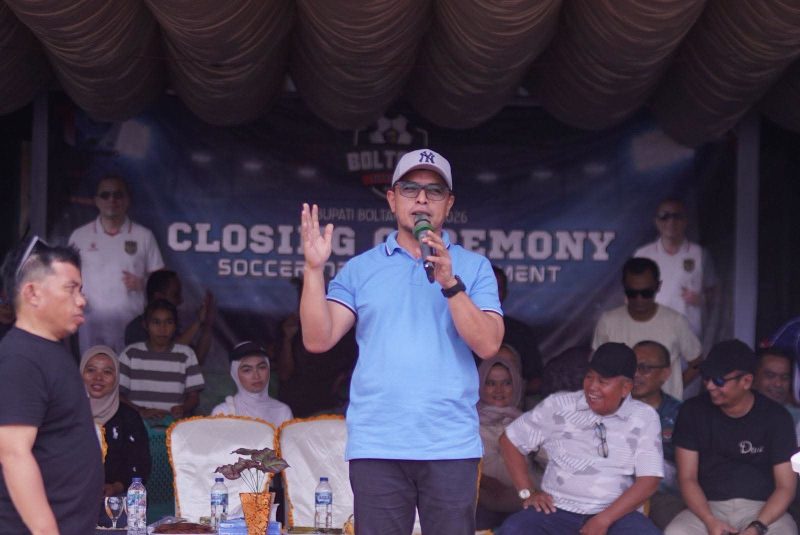 Bupati Boltara Tutup Soccer Open Tournament Bupati Cup 2026, PS Duini Jadi Juara