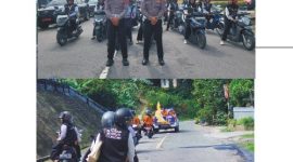 Satlantas Polres Tolitoli Kawal Konvoi Pengenalan Wilayah Petugas Sensus Ekonomi 2026