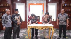 Bupati Boltara Tanda Tangani Perpanjangan Kerja Sama Fasilitas ATM Bank SulutGo