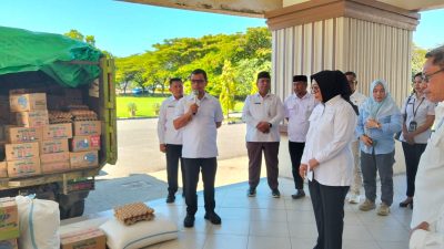 Bantuan tersebut diterima langsung oleh Wakil Bupati Gorontalo Utara, Nurjannah Yusuf, S.IP