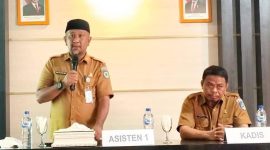 Asisten Pemerintahan dan Kesejahteraan Rakyat Setda Boltara, Fadly T. Usup, mewakili Bupati Boltara.