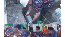 peletakan batu pertama rehabilitasi Gedung SDN 9 Kaidipang oleh Bupati Boltara,
