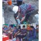 peletakan batu pertama rehabilitasi Gedung SDN 9 Kaidipang oleh Bupati Boltara,