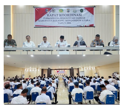 Rapat Koordinasi Forum Koordinasi Pimpinan Daerah (Forkopimda) Kabupaten Bolaang Mongondow Utara Tahun 2026