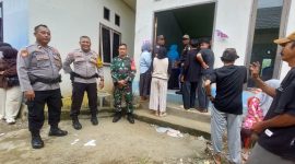 Personel Polsek Baolan Amankan Pilkades Buntuna, Sampaikan Imbauan Kamtibmas