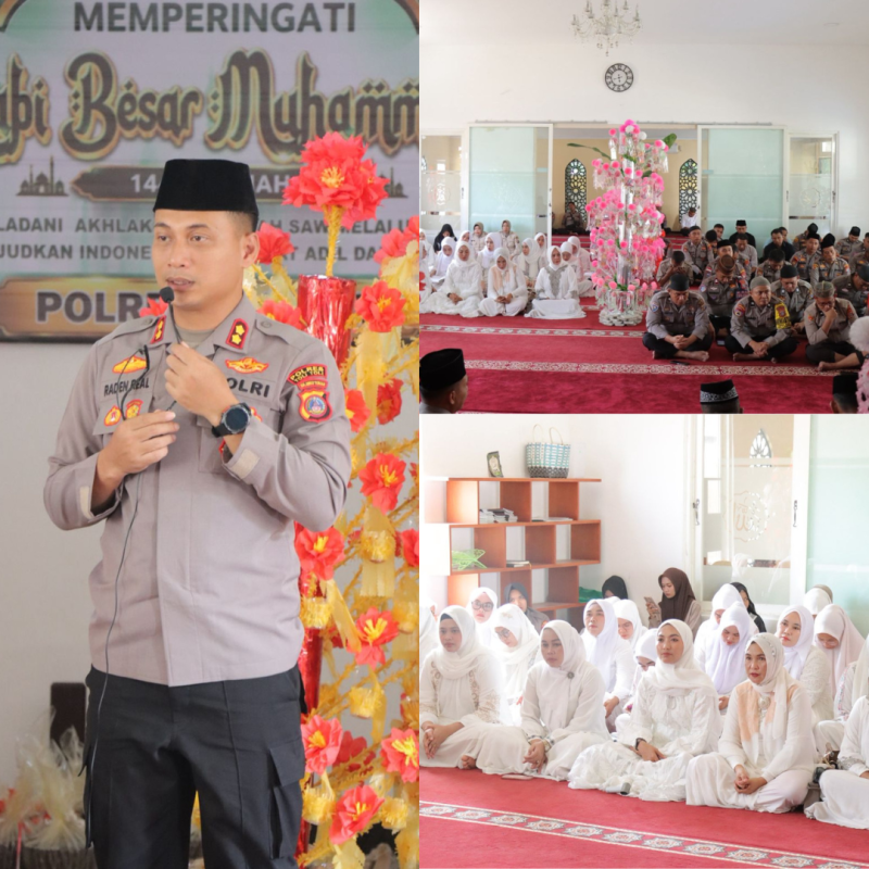 Polres Tolitoli Gelar Peringatan Maulid Nabi Muhammad SAW 1448 H, Teladani Akhlak Rasulullah dalam Semangat Polri Presisi