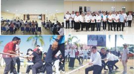 Semarak HUT ke-81 RI, Pemkab Boltara Gelar Lomba Tarik Tambang dan Pidato Antar OPD