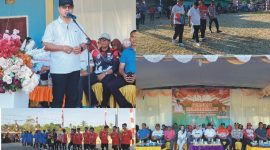 Bupati Boltara Buka Pekan Olahraga dan Seni Antar Desa se-Kecamatan Sangkub