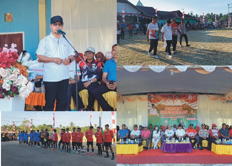 Bupati Boltara Buka Pekan Olahraga dan Seni Antar Desa se-Kecamatan Sangkub