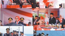 HUT Ke-81 RI, Bupati Boltara Pimpin Upacara Kemerdekaan, Tabur Bunga Kenang Jasa Pahlawan