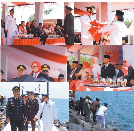 HUT Ke-81 RI, Bupati Boltara Pimpin Upacara Kemerdekaan, Tabur Bunga Kenang Jasa Pahlawan