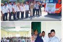 Penyerahan bantuan secara simbolis dilakukan oleh Bupati Boltara Dr. Sirajudin Lasena, S.E., M.Ec.Dev., di Kantor Camat Kaidipang,