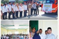 Penyerahan bantuan secara simbolis dilakukan oleh Bupati Boltara Dr. Sirajudin Lasena, S.E., M.Ec.Dev., di Kantor Camat Kaidipang,