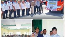Penyerahan bantuan secara simbolis dilakukan oleh Bupati Boltara Dr. Sirajudin Lasena, S.E., M.Ec.Dev., di Kantor Camat Kaidipang,