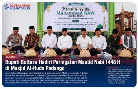 Bupati Boltara Hadiri Maulid Nabi 1448 H, Tradisi Dzikillo Jadi Penguat Identitas Budaya