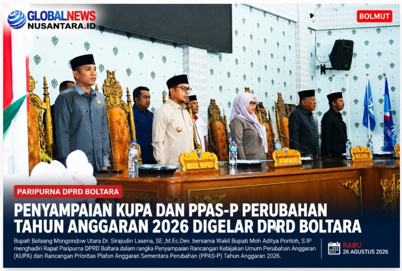 DPRD Boltara Gelar Paripurna KUPA dan PPAS-P 2026, Fokus Sesuaikan Arah Anggaran
