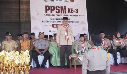 PPSM Ke-III dibuka secara resmi oleh Asisten Bidang Perekonomian dan Pembangunan Setda Boltara, Hi. Abdul Mutoh Daeng Mulisa, S.Pd., M.M.